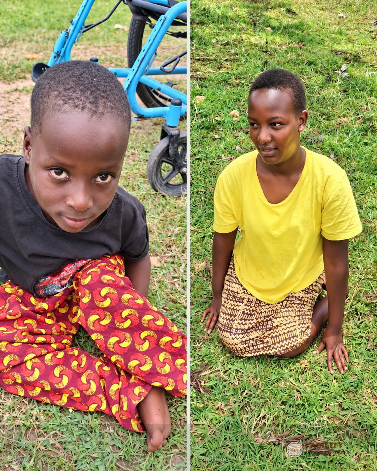 Real portraits of Ethan and Daphine from the AWL community